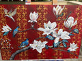 Royal Magnolia Bird Painting, 36*24 stretched canvas, 100% handmade unique painting